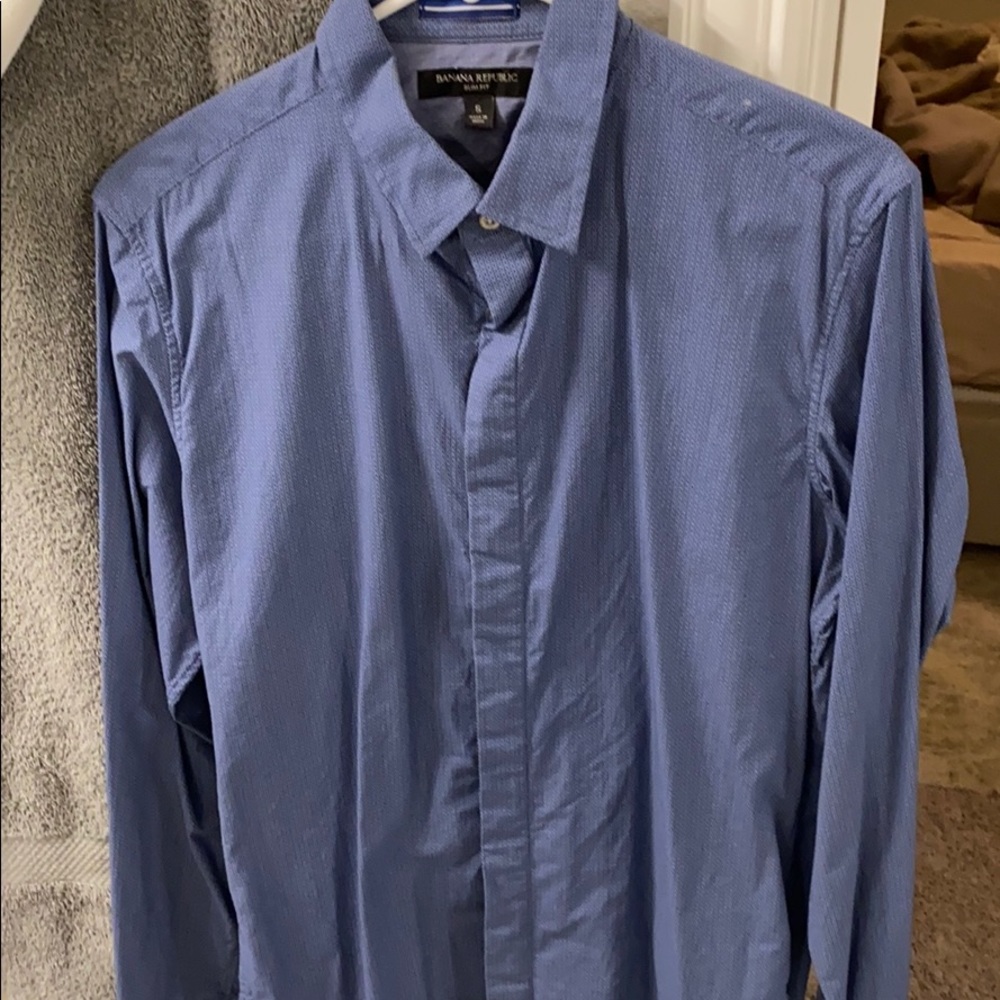 Mens button down banana republic